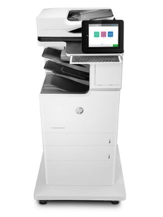 (Occasion) HP Color LaserJet Flow MFP E67660z avec bac papier 550 feuilles + socle