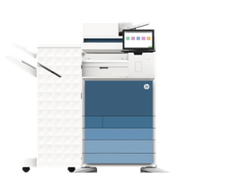 Pack HP Color LaserJet MFP E877z avec un magasin de papier de 2x520 feuilles et finisher